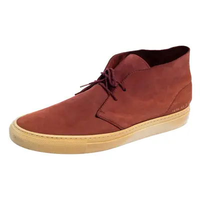 Common Projects Burgundy Suede Desert Boots Size