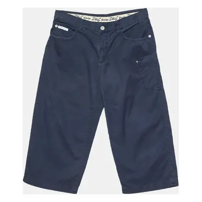 D&G Junior Navy Blue Cotton Capri Pants Yrs