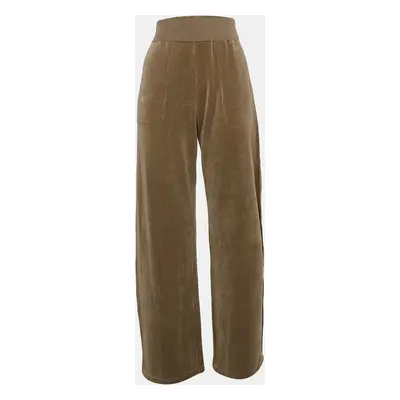 Sonia Rykiel Grey Velvet Wide-Leg Trousers