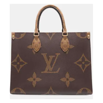 Louis Vuitton Onthego Red Monogram Reverse Canvas Monogram Giant Size Mm