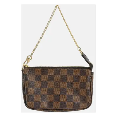 Louis Vuitton Brown Damier Ebene Canvas Mini Pochette Accessoires Shoulder Bag