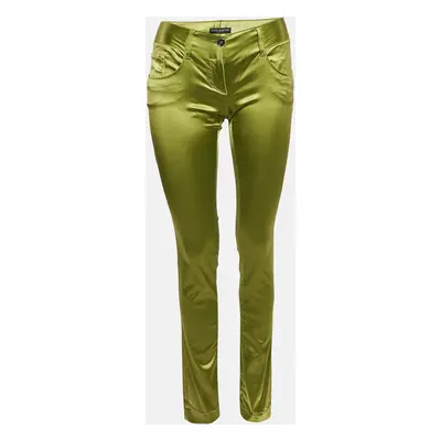 Dolce & Gabbana Green Satin Trousers