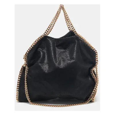 Stella McCartney Black Faux Suede Small Falabella Tote