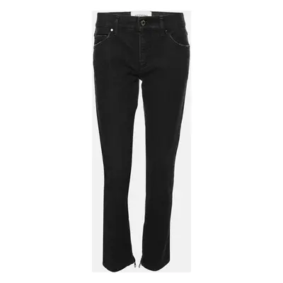 Valentino Black Denim Petale Jeans