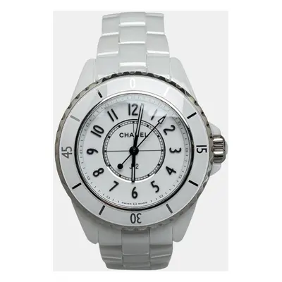 Chanel White J12 Watch