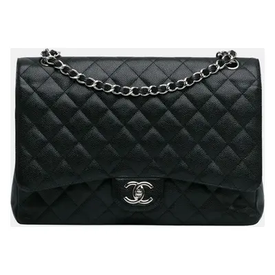 Chanel Black Maxi Classic Caviar Double Flap