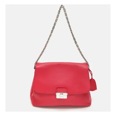 Dior Pink Leather Large Diorling Shoulder Bag