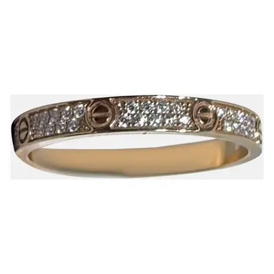 Cartier Rose Gold Full Diamond Love Ring