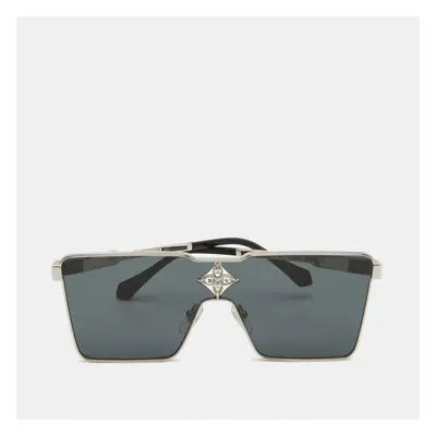 Louis Vuitton SIlver/Black Cyclone Metal Shield Sunglasses