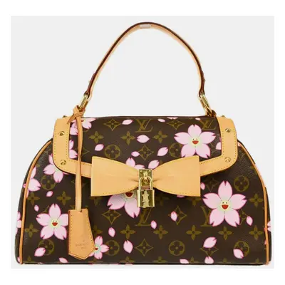 Louis Vuitton Brown Canvas Cherry Blossom Sac Retro PM Shoulder Bag