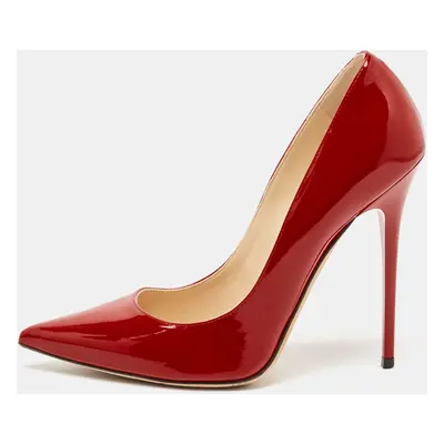 Jimmy Choo Red Patent Leather Love Pumps Size 38.5