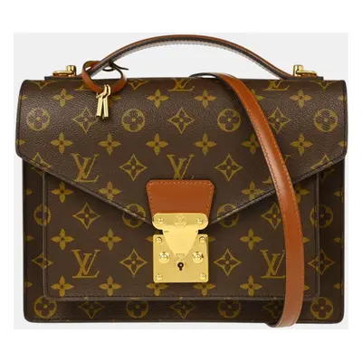 Louis Vuitton Brown Monogram Canvas Monceau Business Bag