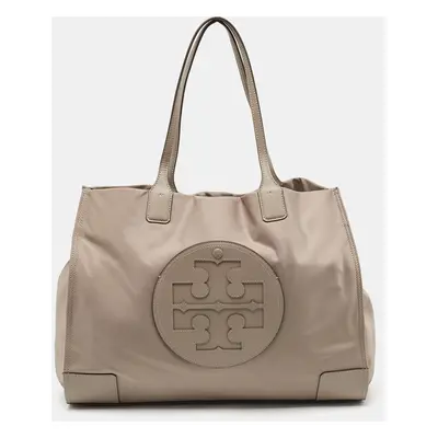 Tory Burch Beige Nylon and Leather Ella Tote