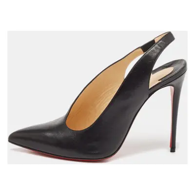 Christian Louboutin Black Leather Rivafish Pumps Size 38.5