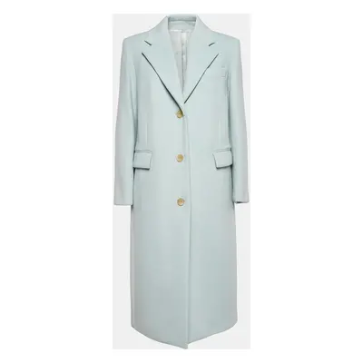 Joseph Blue Wool & Cashmere Mid Length Coat