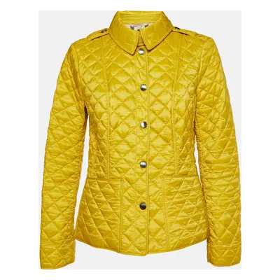 Burberry Brit Yellow Nylon Quilted Jacket