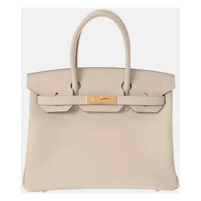 Hermes Crepe Epsom Leather Birkin Bag