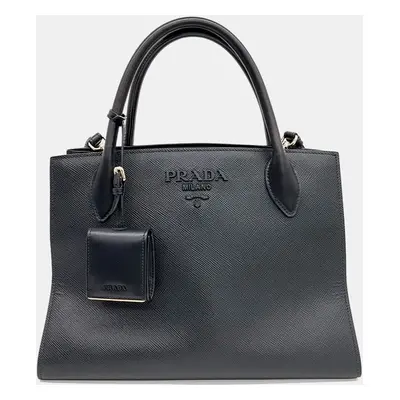 Prada Black Saffiano Monochrome Bag