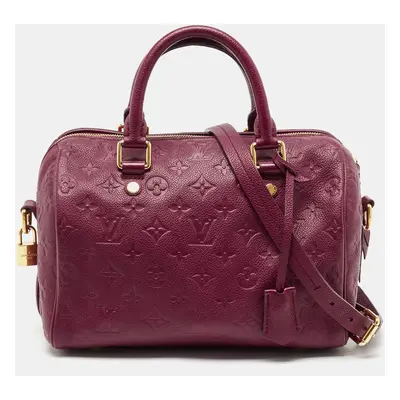 Louis Vuitton Aurore Monogram Empreinte Leather Speedy Bandouliere Bag