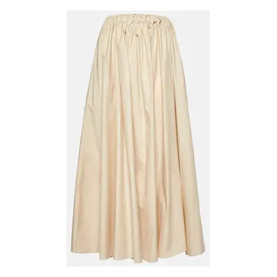 Roksanda Ilincic Beige Cotton Long Smocked Skirt