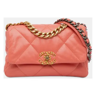 Chanel Pink Medium Lambskin Flap