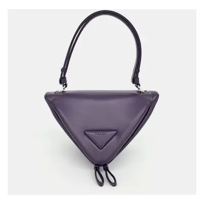 Prada Nappa Triangle Tote and Shoulder Bag