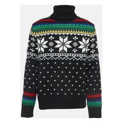 Polo Ralph Lauren Black Nordic Pattern Knit Sweater