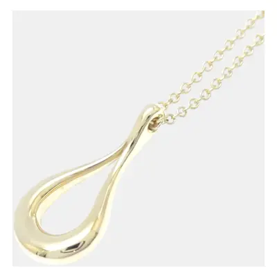 Tiffany & Co. 18K Yellow Gold Open Teardrop Necklace