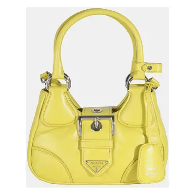 Prada Cedro Nappa Soft Padded Re-Edition Moon Bag