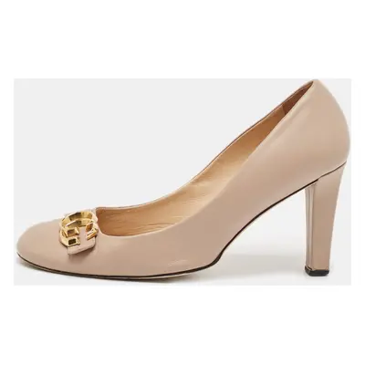 Gucci Beige Leather GG Marmont Pumps Size