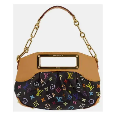 Louis Vuitton Black Monogram Multicolor Judy PM Shoulder Bag