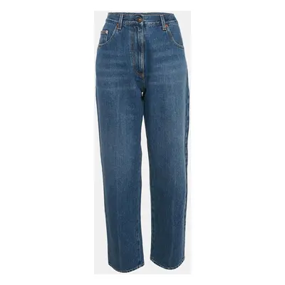 Gucci Blue Washed Denim Straight Leg Jeans Waist 31"