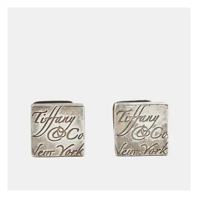 Tiffany & Co. Notes Sterling Silver Square Cufflinks