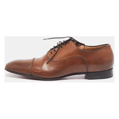 Christian Louboutin Brown Leather Greggo Oxfords Size 40.5