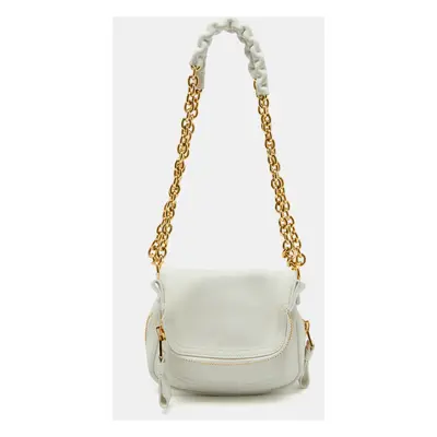 Tom Ford White Leather Mini Jennifer Shoulder Bag