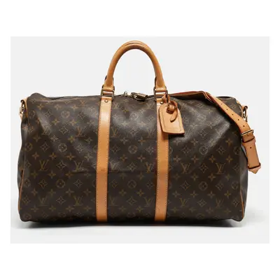 Louis Vuitton Monogram Canvas Keepall Bandouliere Bag