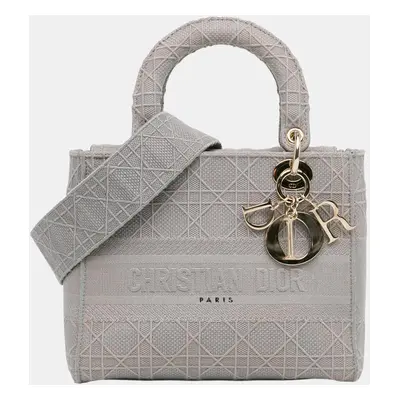 Dior Grey Medium Cannage Lady D-Lite