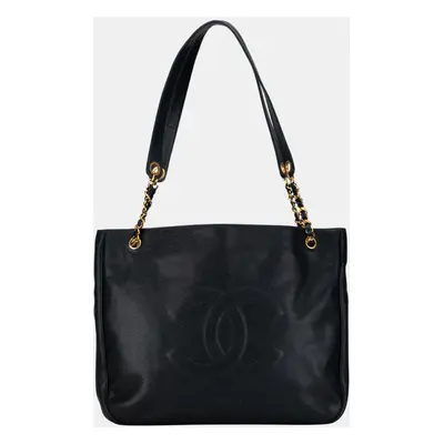 Chanel Black Caviar CC Tote