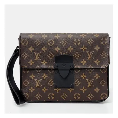 Louis Vuitton Brown PVC Macassar S-Lock A4 Pouch