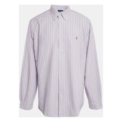 Polo Ralph Lauren Purple Stripe Cotton Button Down Shirt