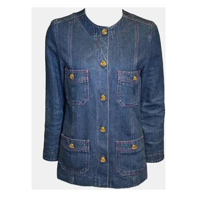 Gucci GG Gold Button Denim Jacket