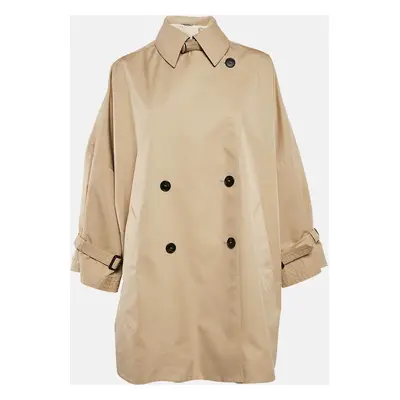 Weekend Max Mara Beige Gabardine Oversized Coat