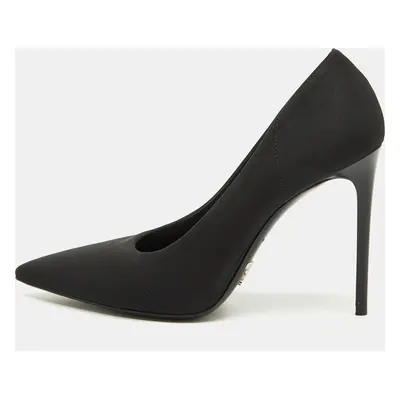 Prada Black Fabric Pointed Toe Pumps Size