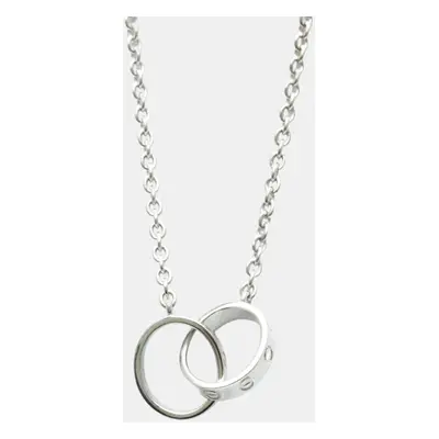 Cartier 18K White Gold Love Pendant Necklace