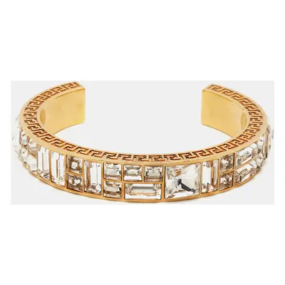 Versace Greca Crystals Gold Tone Bracelet