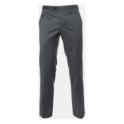 Emporio Armani Grey Virgin Wool Pants