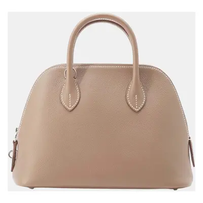 Hermes Verso Etoupe/Pearl Grey Epsom Bolide Size