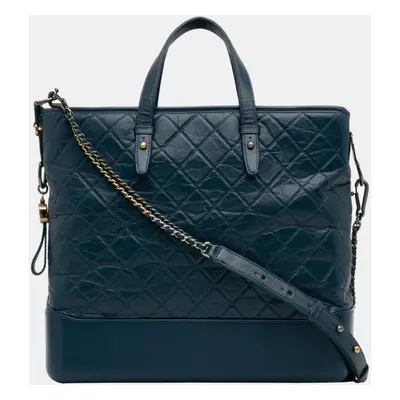 Chanel Blue Large Gabrielle Shopping Satchel