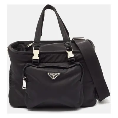 Prada Black Re-Nylon Pet Bag