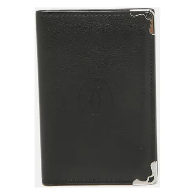 Cartier Black Leather Must de Cartier Card Holder